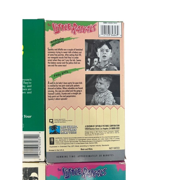 THE LITTLE RASCALS / OUR GANG TV Show & Movie Lot 7 VHS Tapes 80s 90 Tested - Picture 15 of 16